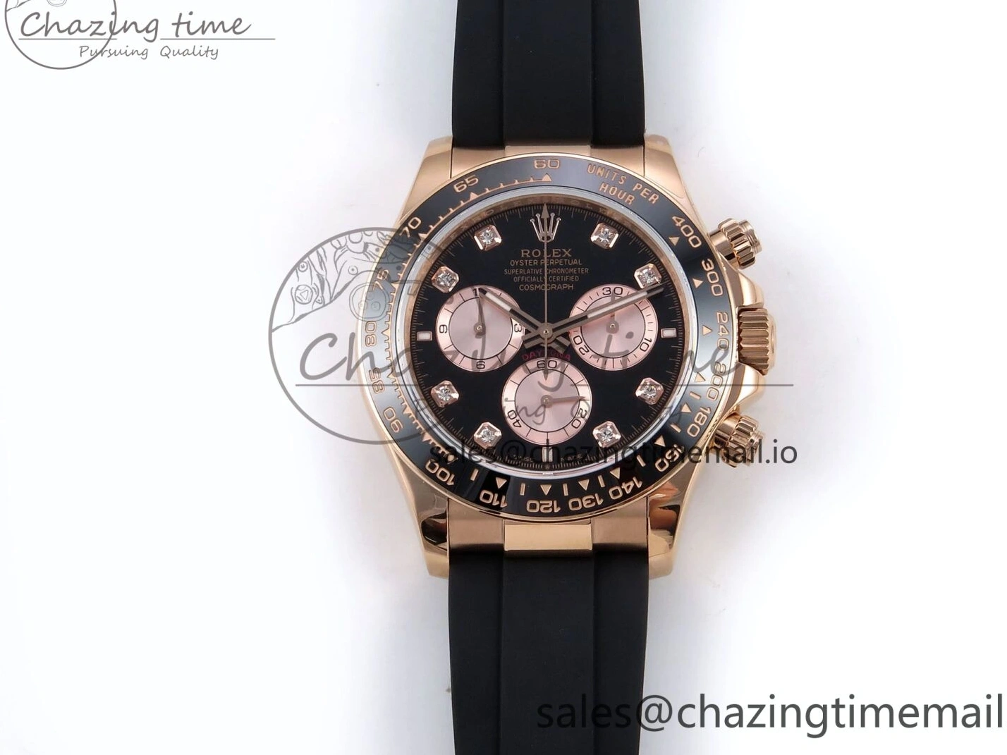 0106 Durable Daytona 126515 QF 1:1 Best Edition Black RG Diamonds Dial on Oysterflex Strap SH4131 V6（Gain Weight） 1207